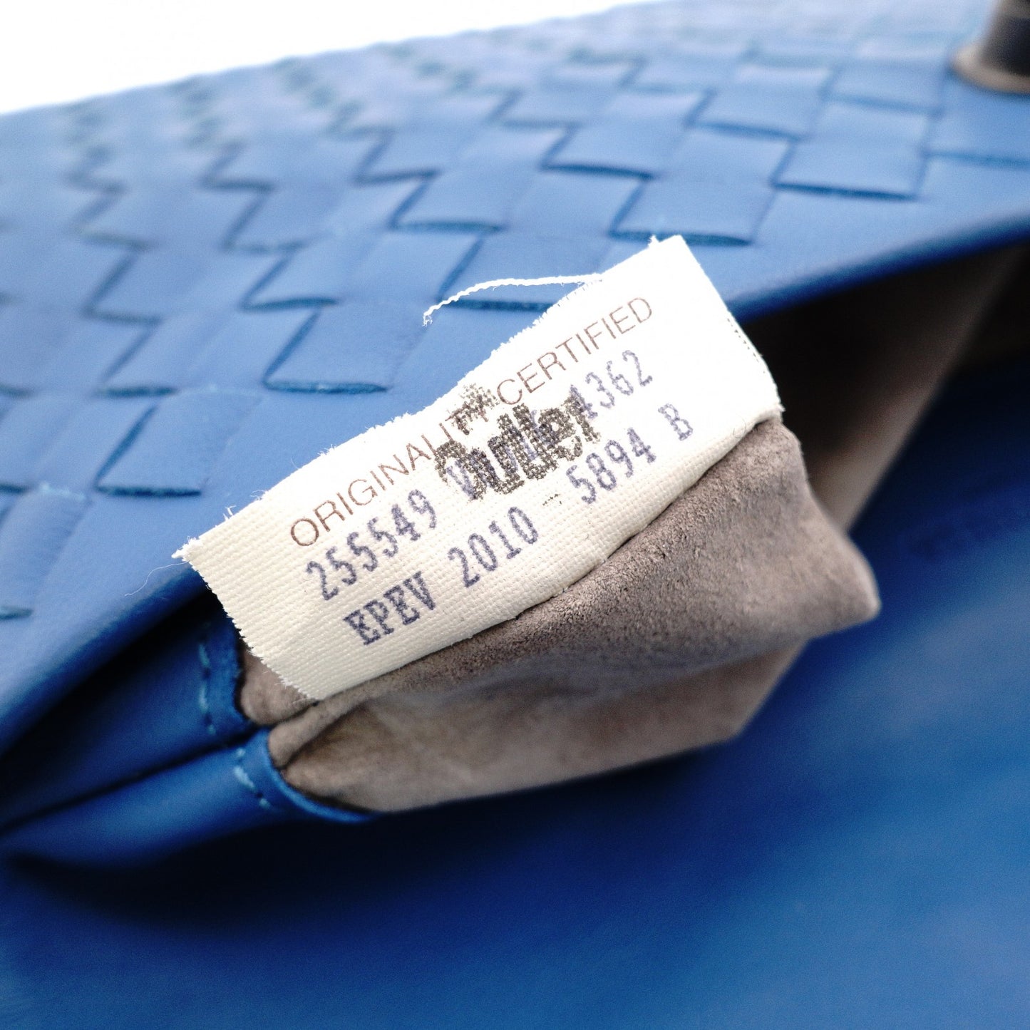 BOTTEGAVENETA Intrecciato Shoulder Bag, Leather, Blue