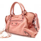BALENCIAGA The City Handbag, Leather, Pink, 2-way Shoulder Bag