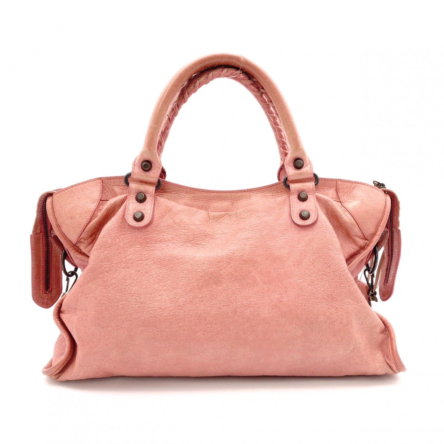 BALENCIAGA The City Handbag, Leather, Pink, 2-way Shoulder Bag