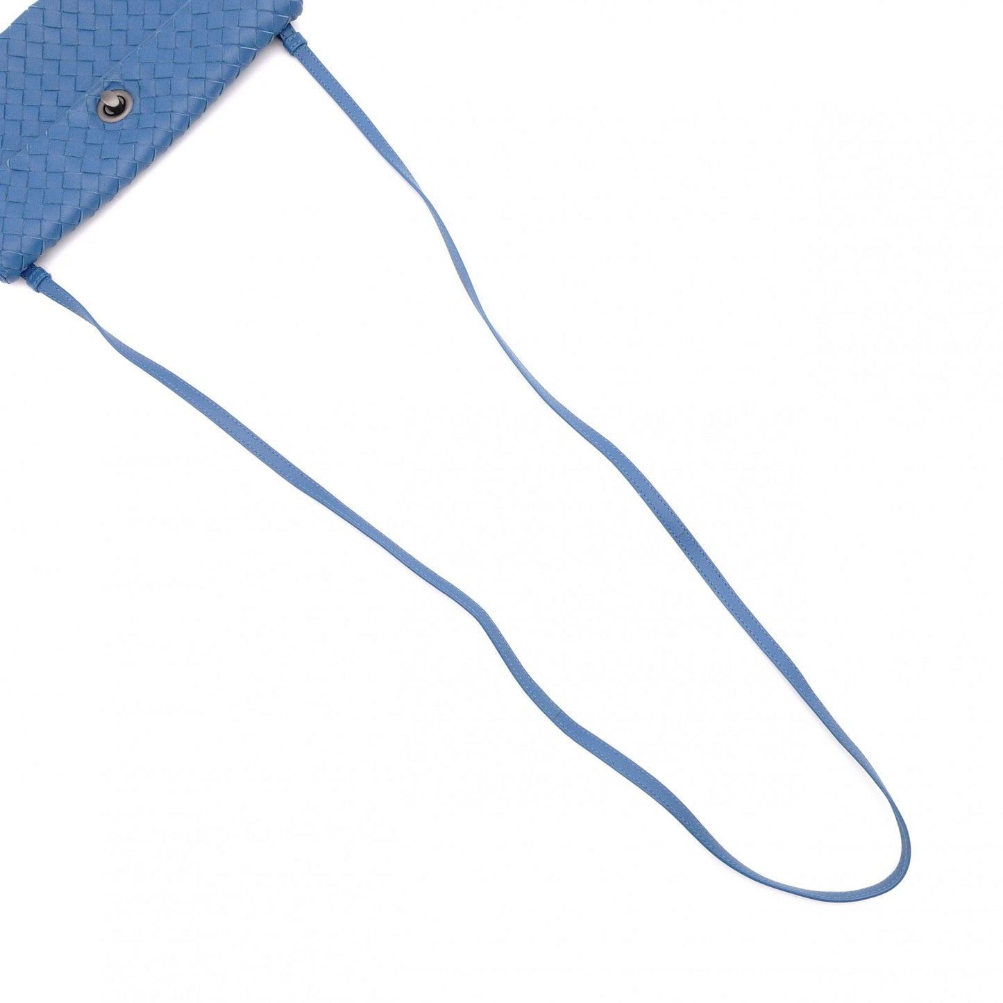 BOTTEGAVENETA Intrecciato Shoulder Bag, Leather, Blue