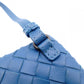 BOTTEGAVENETA Intrecciato Shoulder Bag, Leather, Blue