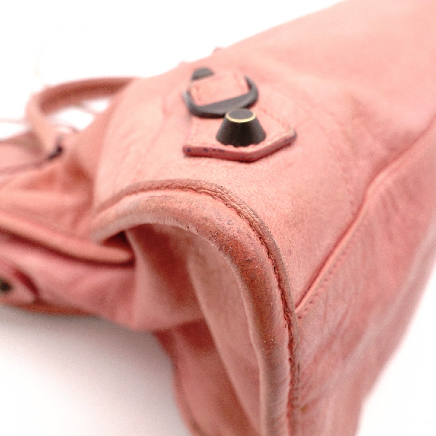BALENCIAGA The City Handbag, Leather, Pink, 2-way Shoulder Bag