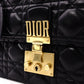DIOR Dior Addict Chain Shoulder Bag, Leather, Navy, Women's, Crossbody, Gold Hardware