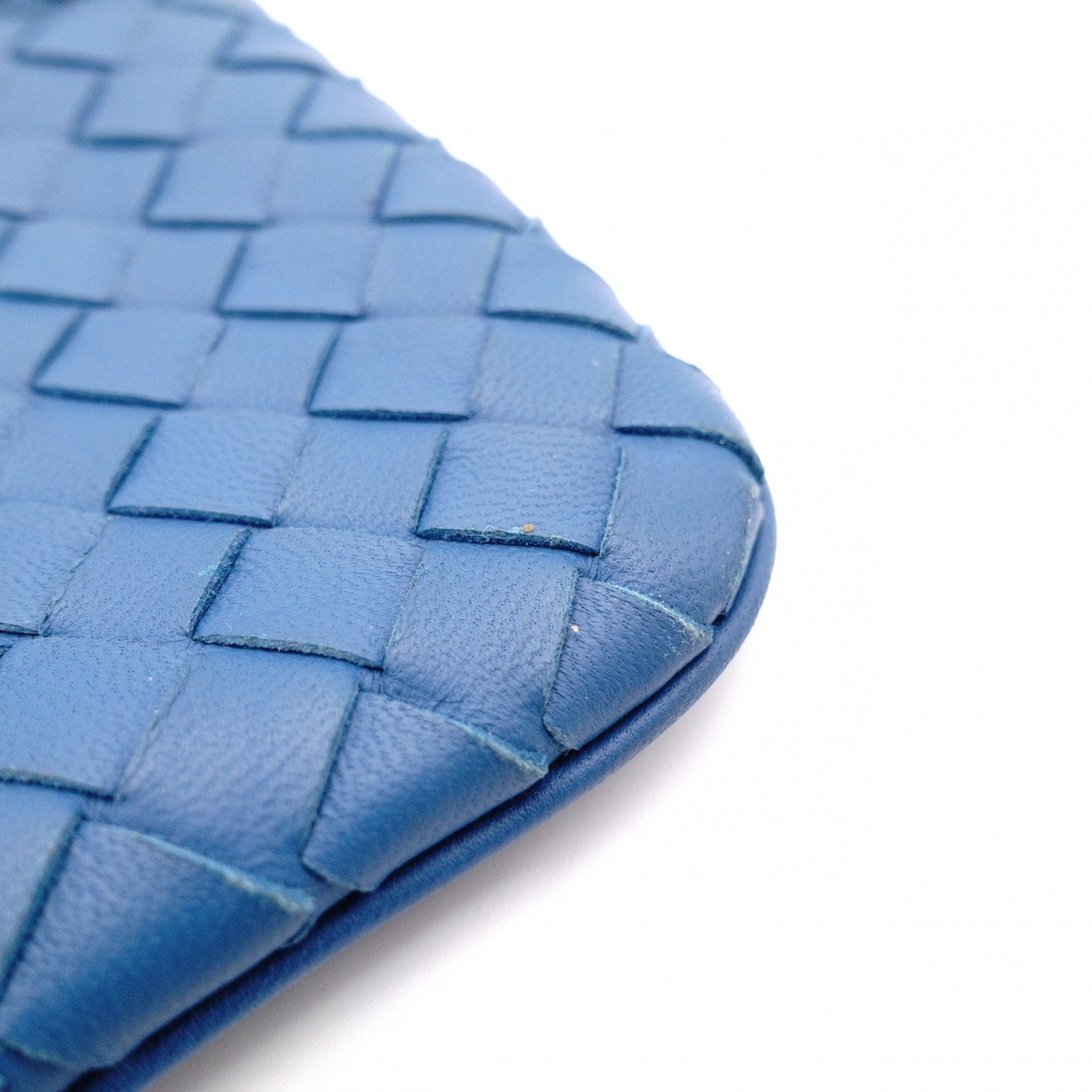 BOTTEGAVENETA Intrecciato Shoulder Bag, Leather, Blue