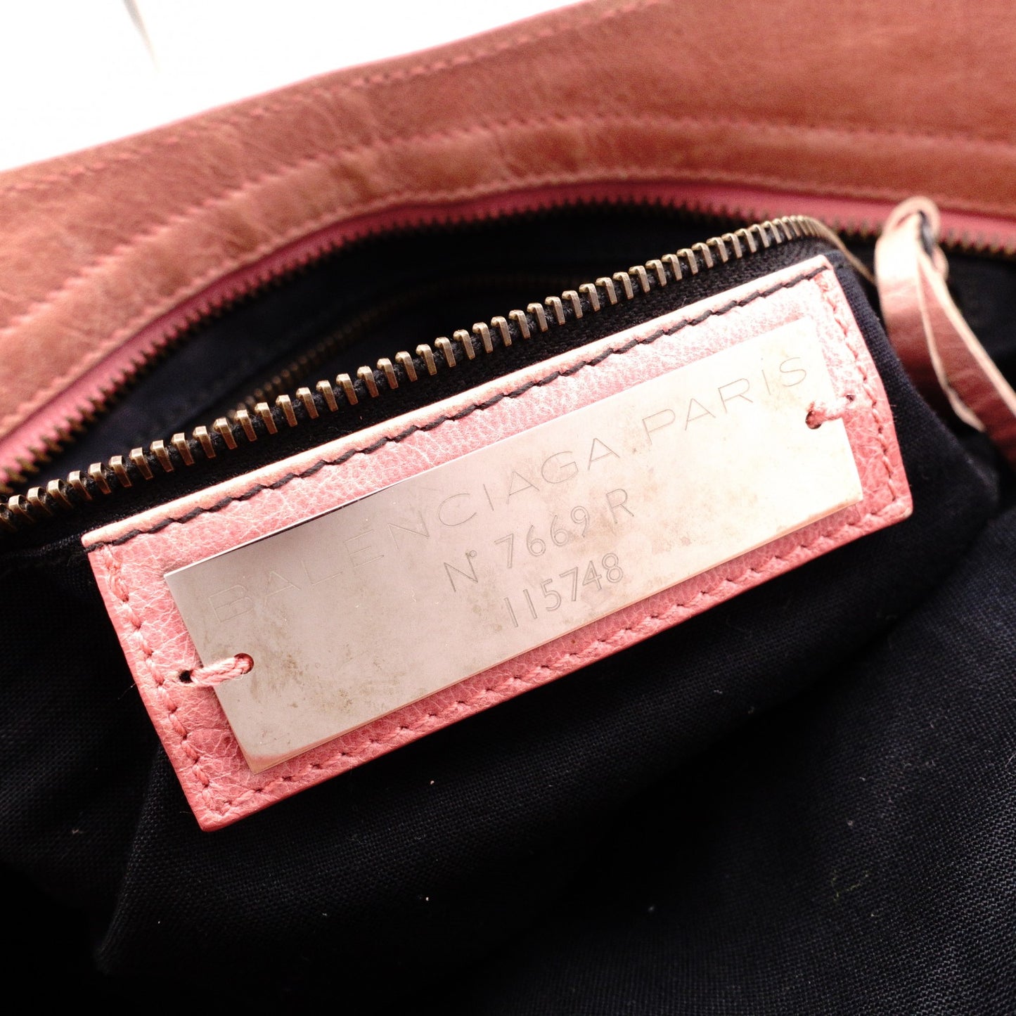 BALENCIAGA The City Handbag, Leather, Pink, 2-way Shoulder Bag