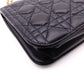 DIOR Dior Addict Chain Shoulder Bag, Leather, Navy, Women's, Crossbody, Gold Hardware