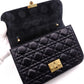 DIOR Dior Addict Chain Shoulder Bag, Leather, Navy, Women's, Crossbody, Gold Hardware