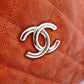 CHANEL Caviar Skin French Riviera Matelassé Shoulder Bag, Leather, Red