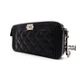 CHANEL Lambskin Boy Chanel Shoulder Bag, Leather, Black, Women's, Silver Hardware, CC Logo