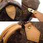 Louis Vuitton Speedy 40 Monogram Canvas Handbag Brown PVC Leather 7-9-518