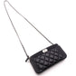 CHANEL Lambskin Boy Chanel Shoulder Bag, Leather, Black, Women's, Silver Hardware, CC Logo
