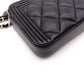 CHANEL Lambskin Boy Chanel Shoulder Bag, Leather, Black, Women's, Silver Hardware, CC Logo