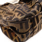 FENDI Mia Chain Bag Zucca Tote Bag, Canvas/Leather, Brown Tones, Gold Hardware