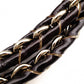 FENDI Mia Chain Bag Zucca Tote Bag, Canvas/Leather, Brown Tones, Gold Hardware