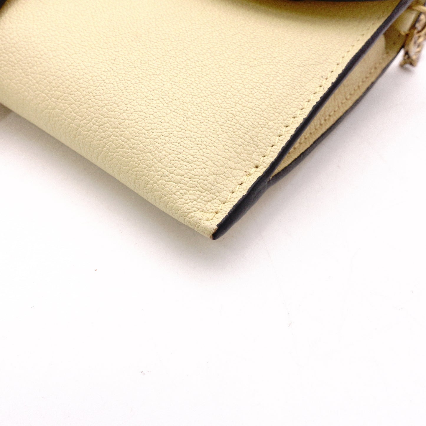 Christian Dior Saddle Shoulder Bag, Leather, Yellow, Women's, Crossbody, Gold Hardware