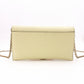 Christian Dior Saddle Shoulder Bag, Leather, Yellow, Women's, Crossbody, Gold Hardware