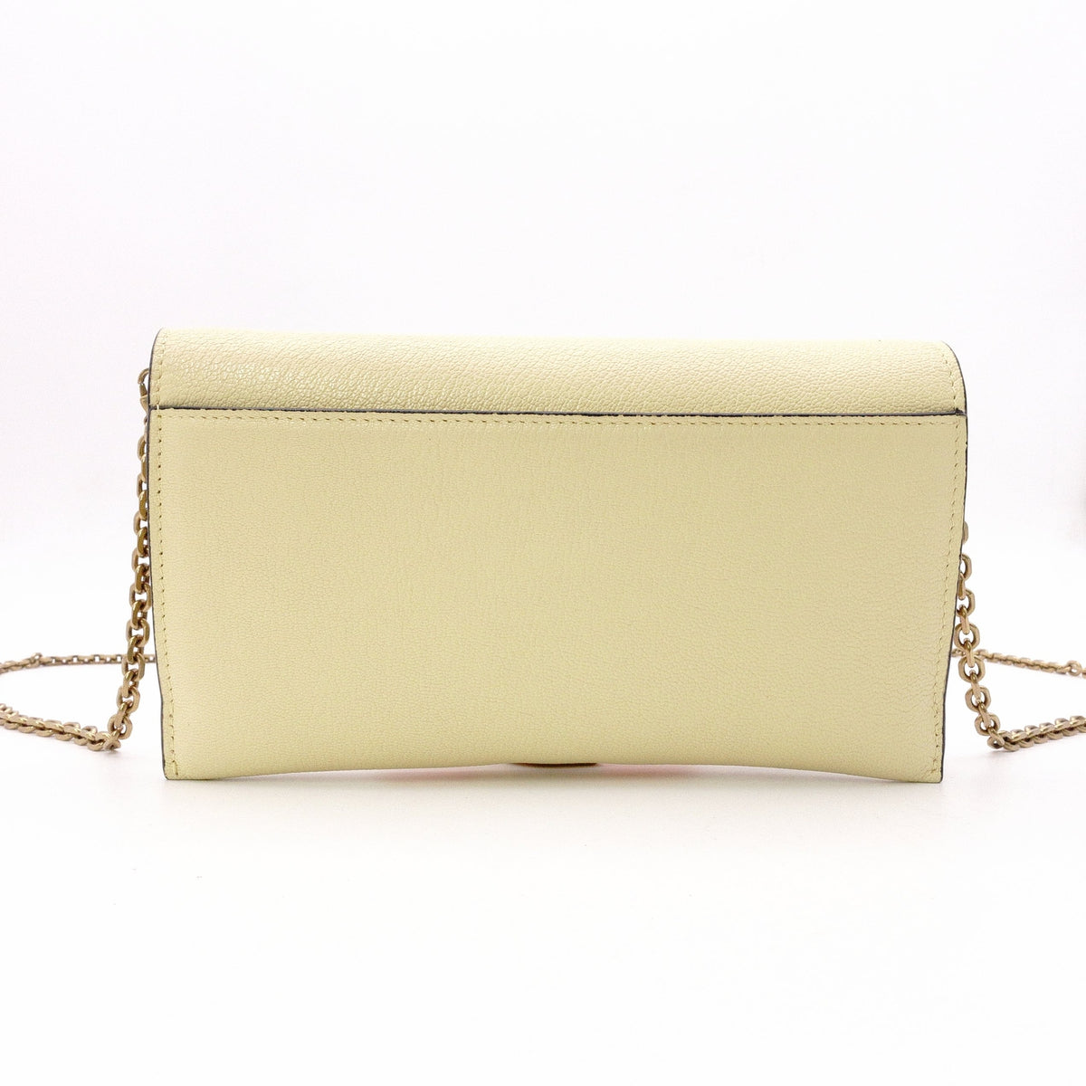 Christian Dior Saddle Shoulder Bag, Leather, Yellow, Women's, Crossbody, Gold Hardware