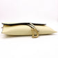 Christian Dior Saddle Shoulder Bag, Leather, Yellow, Women's, Crossbody, Gold Hardware
