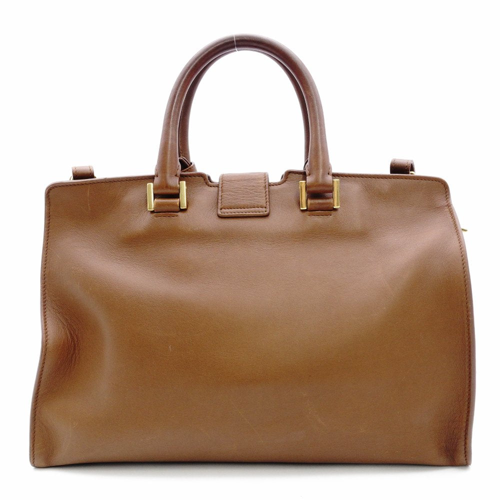Saint Laurent Y-Line Petit Cabas 2-Way Handbag Brown Shoulder R8020314