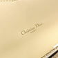 Christian Dior Saddle Shoulder Bag, Leather, Yellow, Women's, Crossbody, Gold Hardware