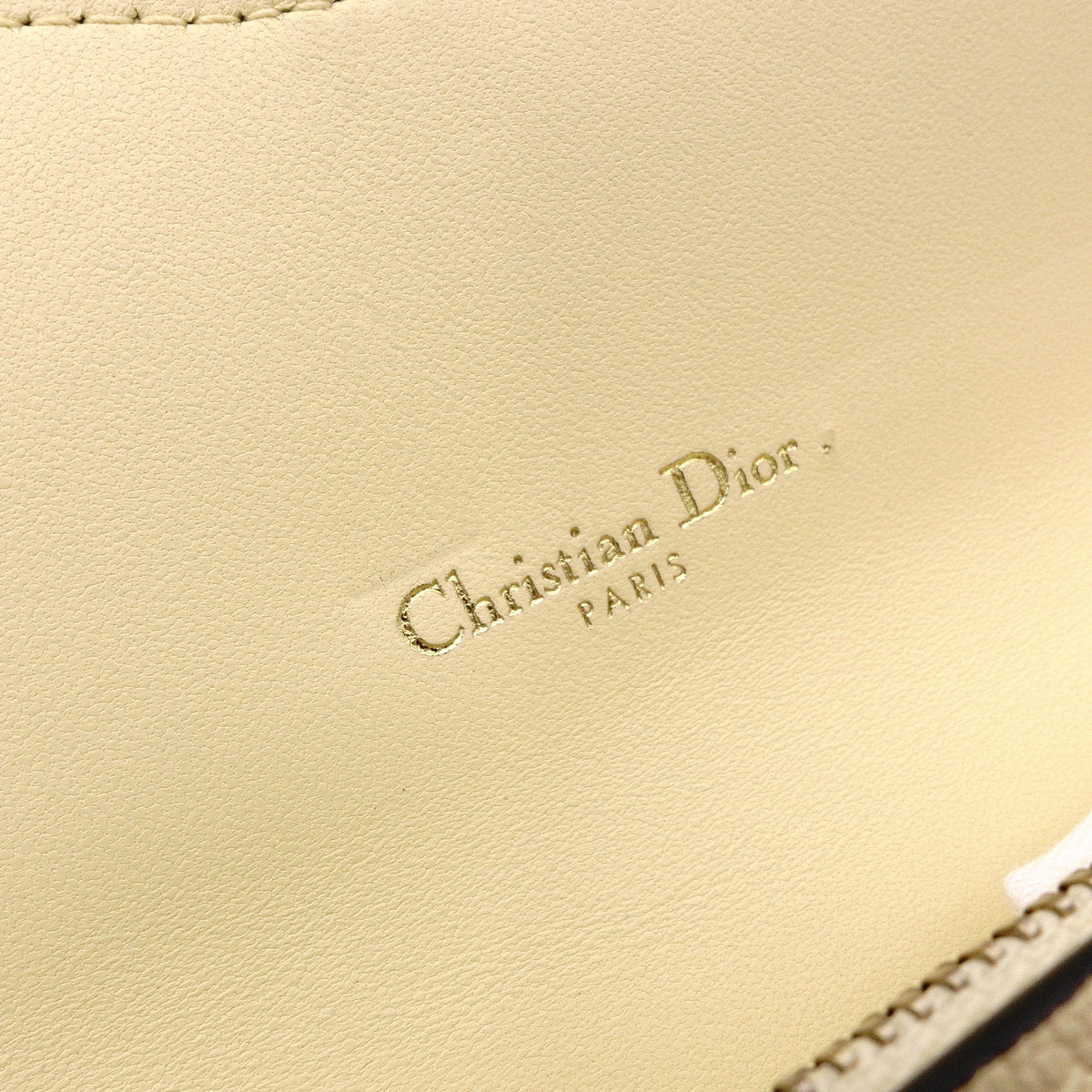 Christian Dior Saddle Shoulder Bag, Leather, Yellow, Women's, Crossbody, Gold Hardware