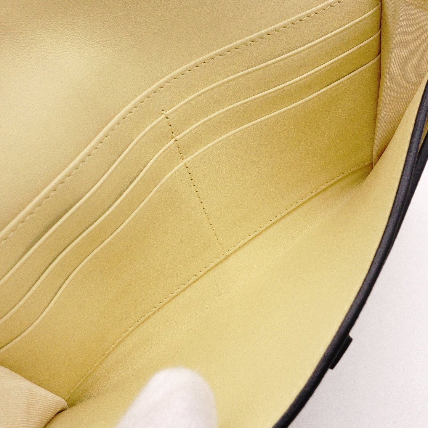 Christian Dior Saddle Shoulder Bag, Leather, Yellow, Women's, Crossbody, Gold Hardware