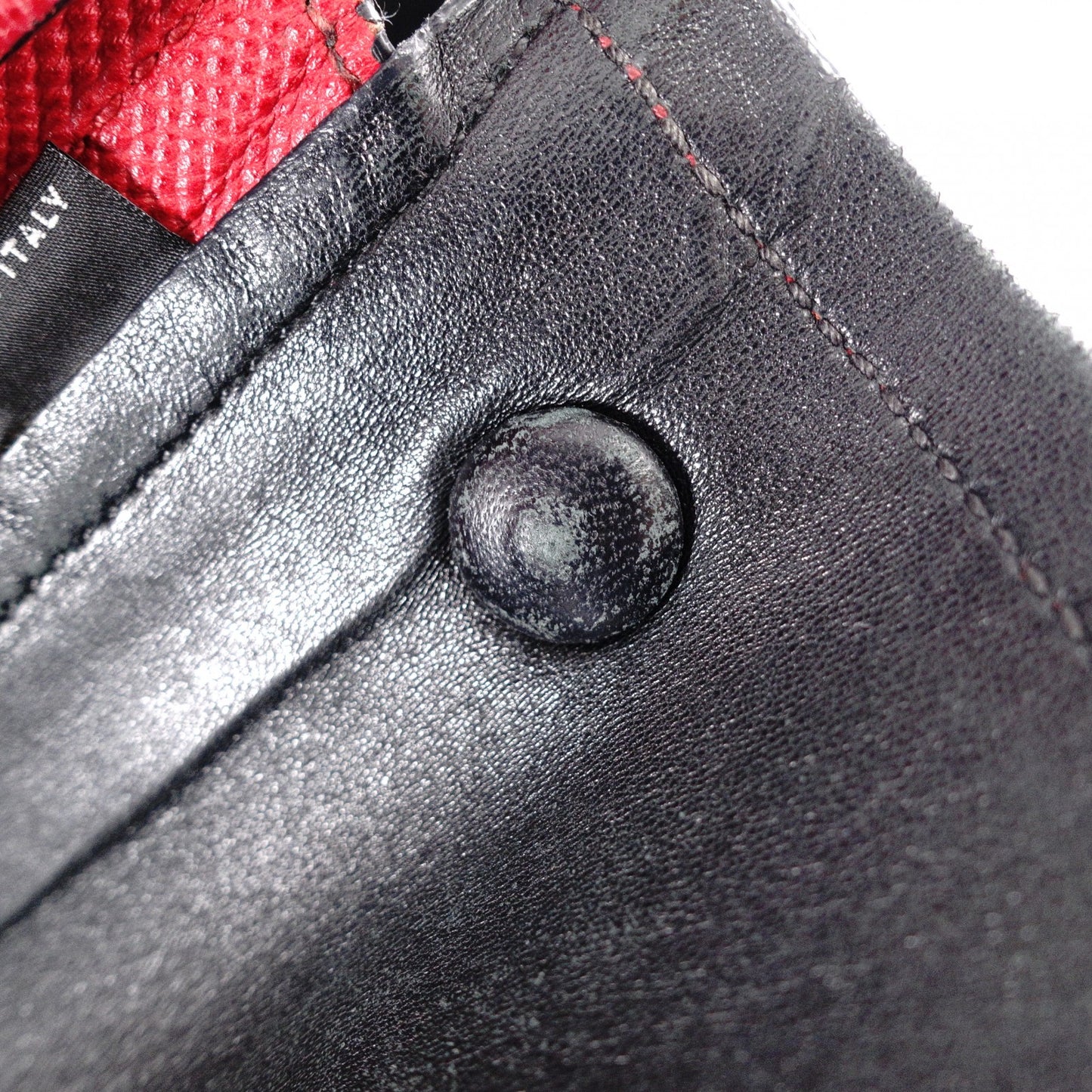 PRADA Saffiano Leather Tote Bag, Red Leather with Gold Hardware