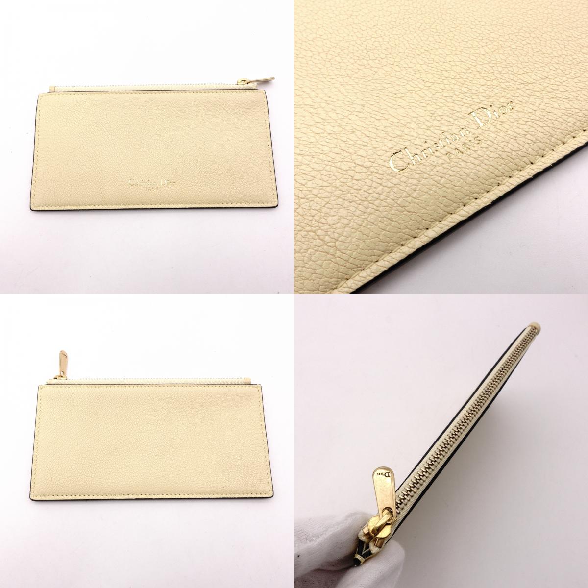 Christian Dior Saddle Shoulder Bag, Leather, Yellow, Women's, Crossbody, Gold Hardware