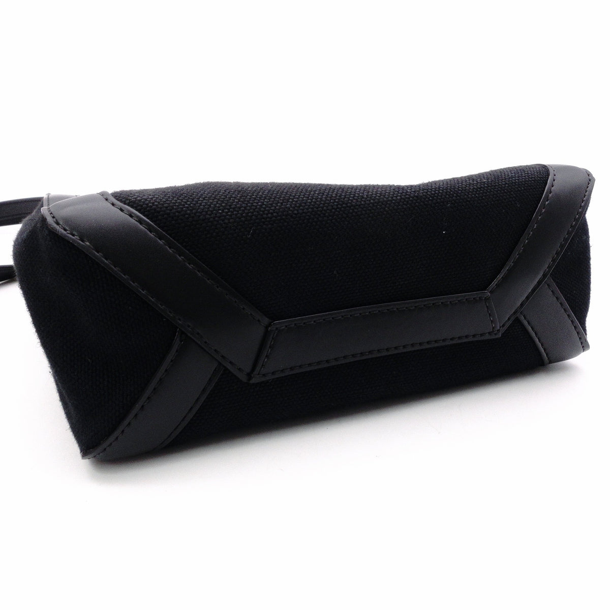 Valentino Garavani VLTN Handbag, Canvas, Black, Women's, 2-Way Crossbody
