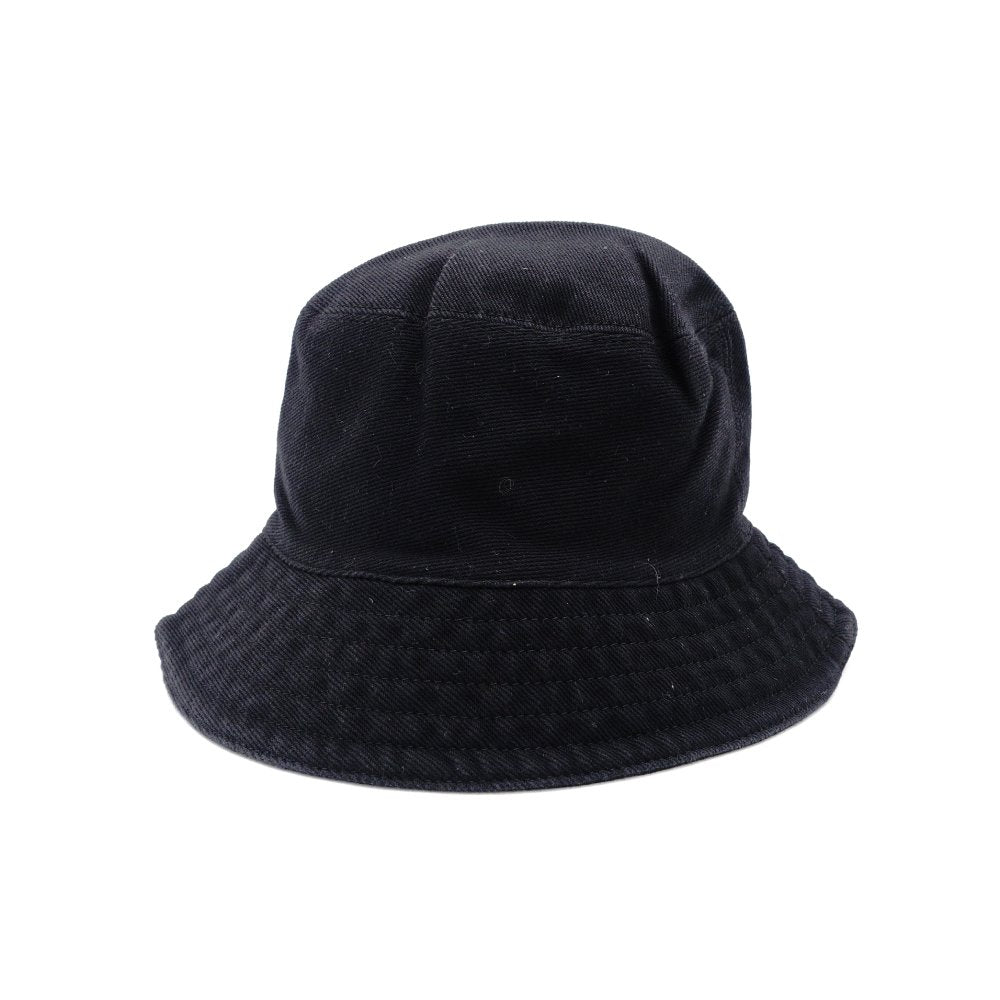 MIUMIU Bucket Hat Black Canvas Black Logo Size M R8020106