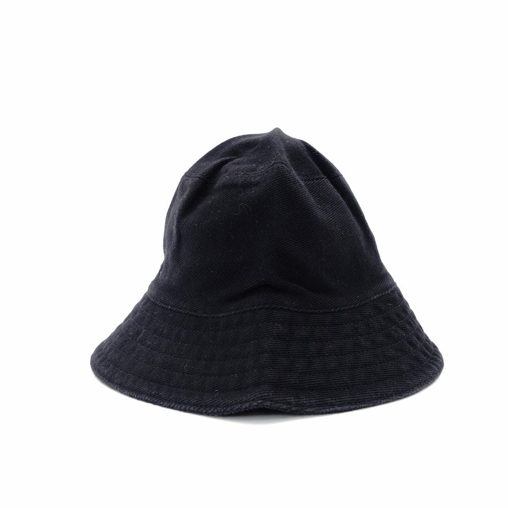 MIUMIU Bucket Hat Black Canvas Black Logo Size M R8020106
