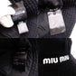 MIUMIU Bucket Hat Black Canvas Black Logo Size M R8020106
