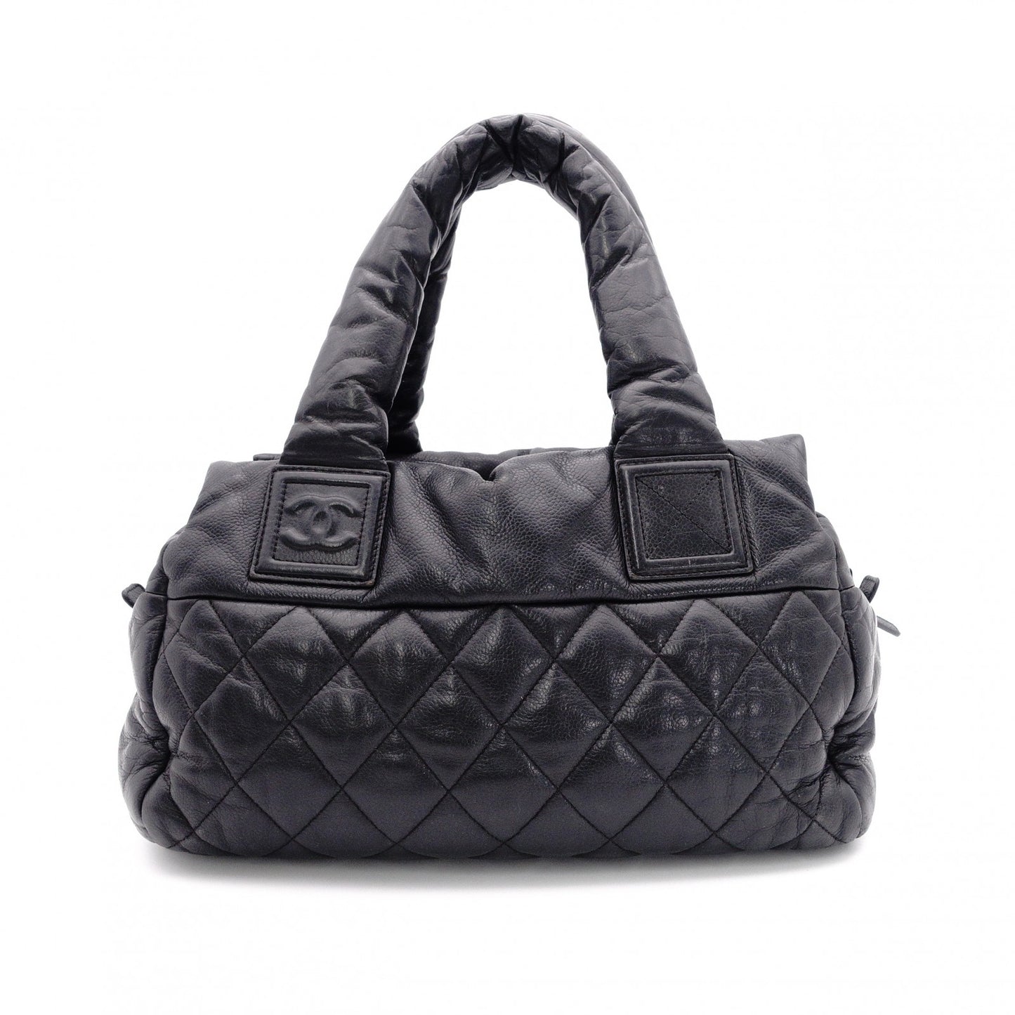 CHANEL Caviar Skin Coco Cocoon Shoulder Bag, Leather, Black