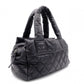 CHANEL Caviar Skin Coco Cocoon Shoulder Bag, Leather, Black