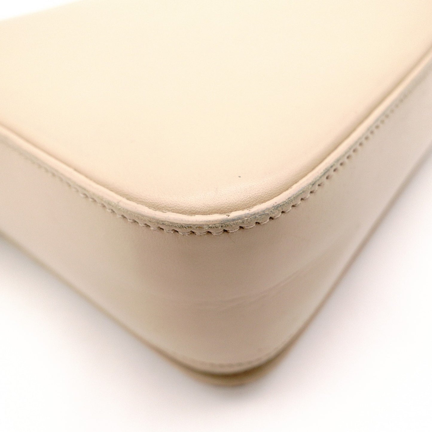 SAINT LAURENT Le Sancasset Shoulder Bag, Leather, Beige, Crossbody, YSL, Gold Hardware