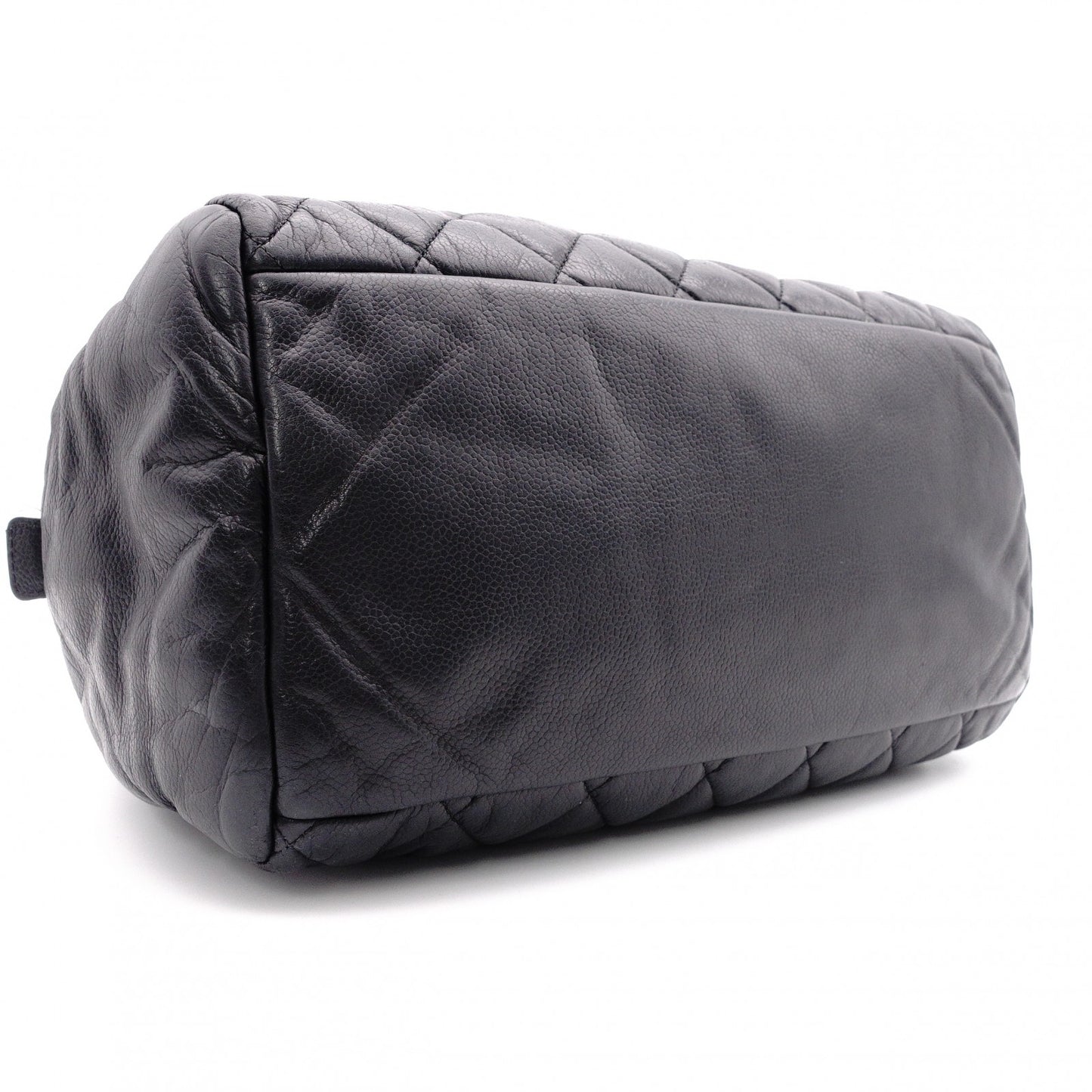 CHANEL Caviar Skin Coco Cocoon Shoulder Bag, Leather, Black