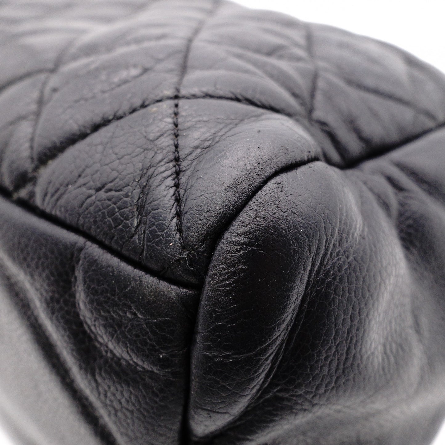 CHANEL Caviar Skin Coco Cocoon Shoulder Bag, Leather, Black