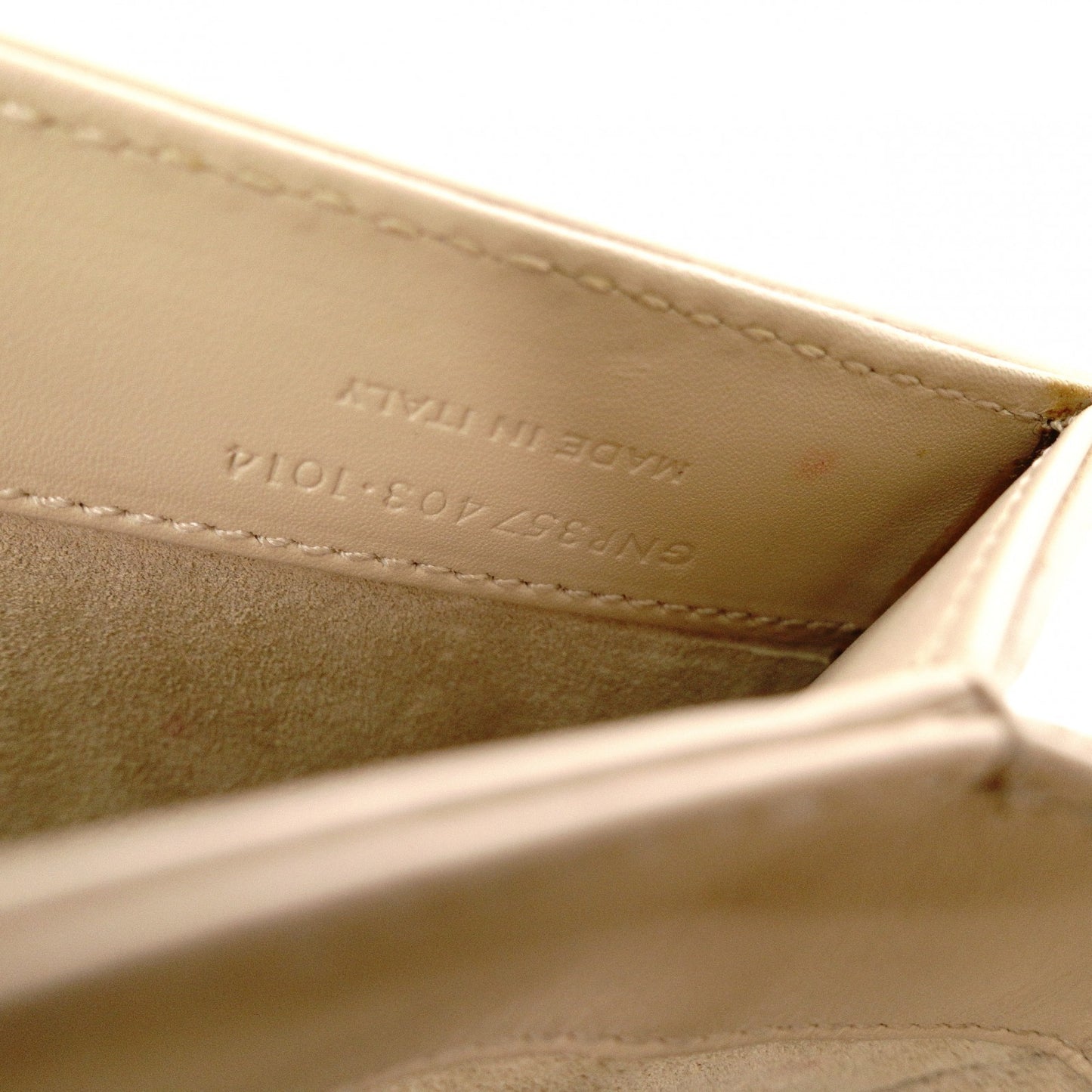 SAINT LAURENT Le Sancasset Shoulder Bag, Leather, Beige, Crossbody, YSL, Gold Hardware