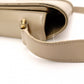 SAINT LAURENT Le Sancasset Shoulder Bag, Leather, Beige, Crossbody, YSL, Gold Hardware
