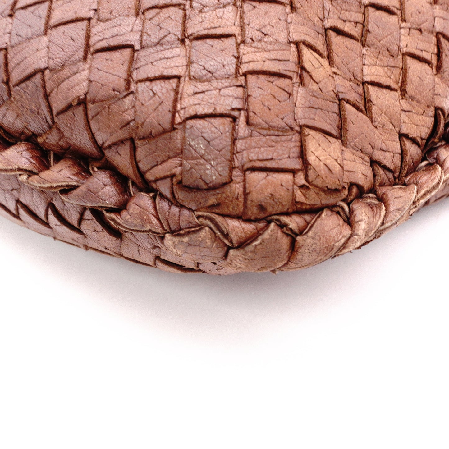 Bottega Veneta Hobo Intrecciato Shoulder Bag, Leather, Brown, Women's