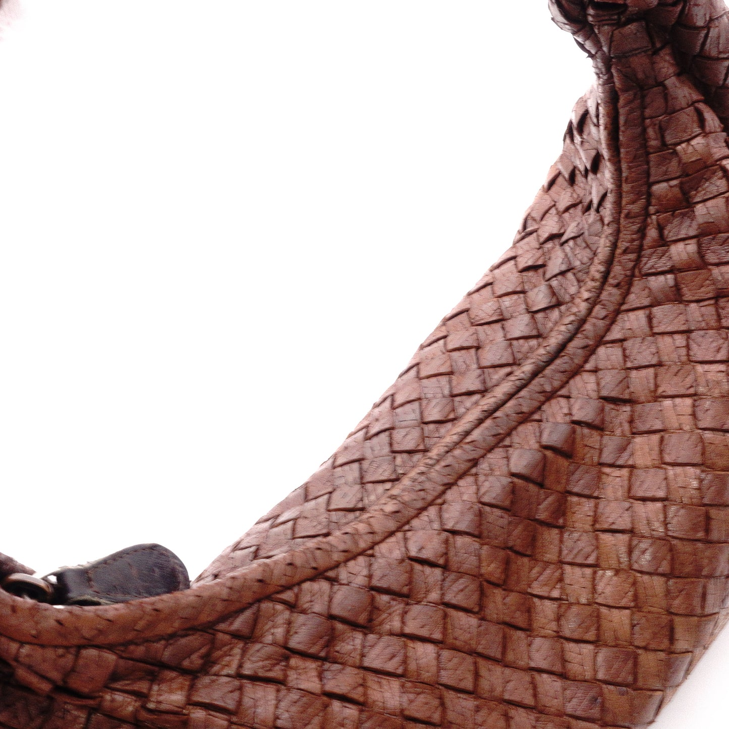Bottega Veneta Hobo Intrecciato Shoulder Bag, Leather, Brown, Women's