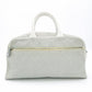 CHANEL Sport Line Mini Boston Bag Canvas Gray Tone Logo Handbag R8020341