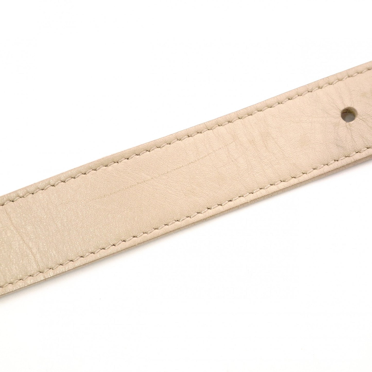 SAINT LAURENT Le Sancasset Shoulder Bag, Leather, Beige, Crossbody, YSL, Gold Hardware
