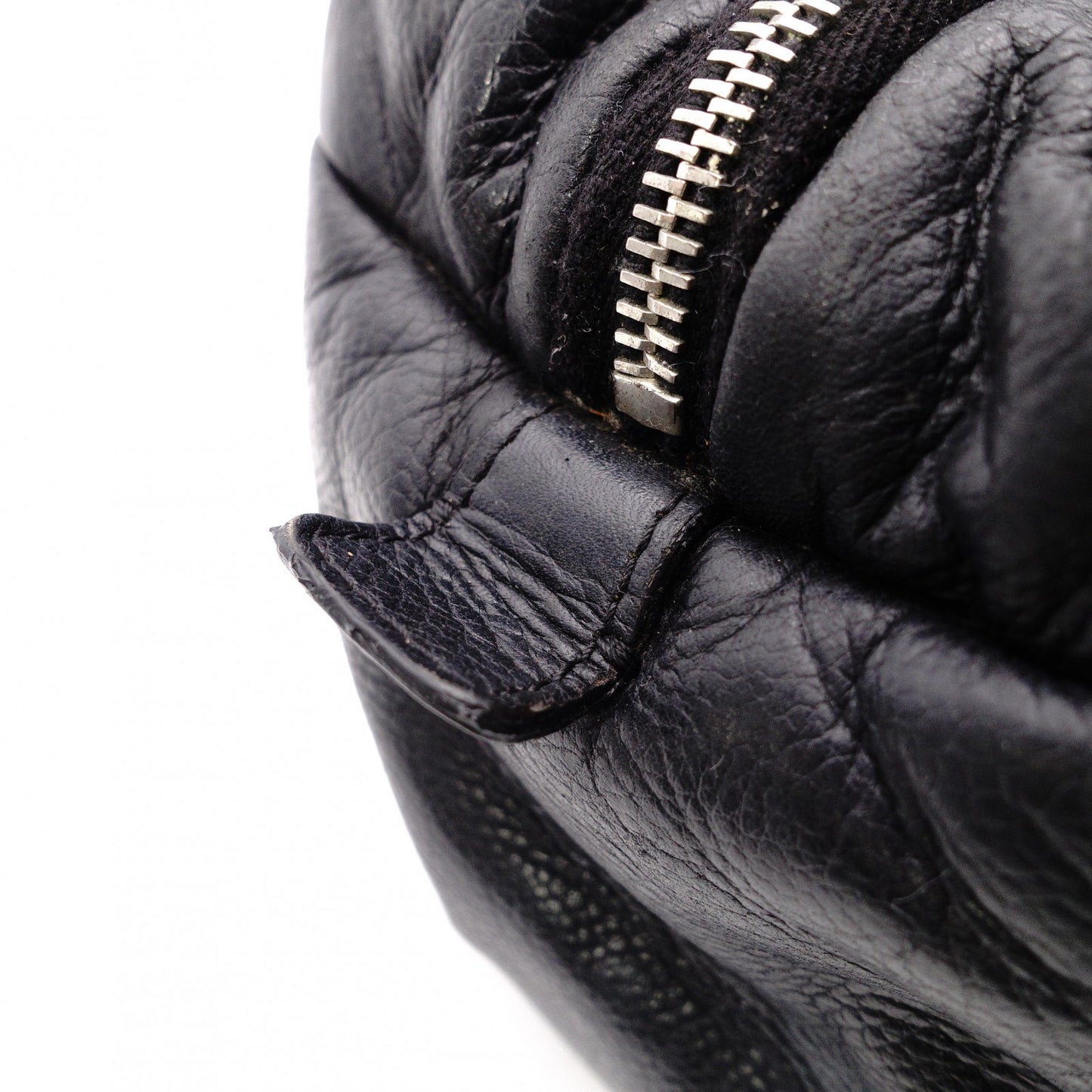 CHANEL Caviar Skin Coco Cocoon Shoulder Bag, Leather, Black
