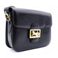 CELINE Vintage Shoulder Bag, Leather, Black with Gold Hardware