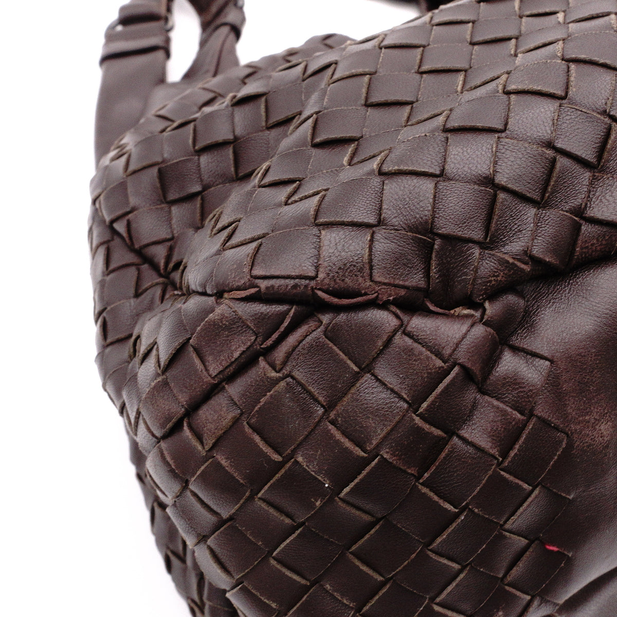 Bottega Veneta Intrecciato Campana Shoulder Bag, Leather, Brown, Women's, 125787