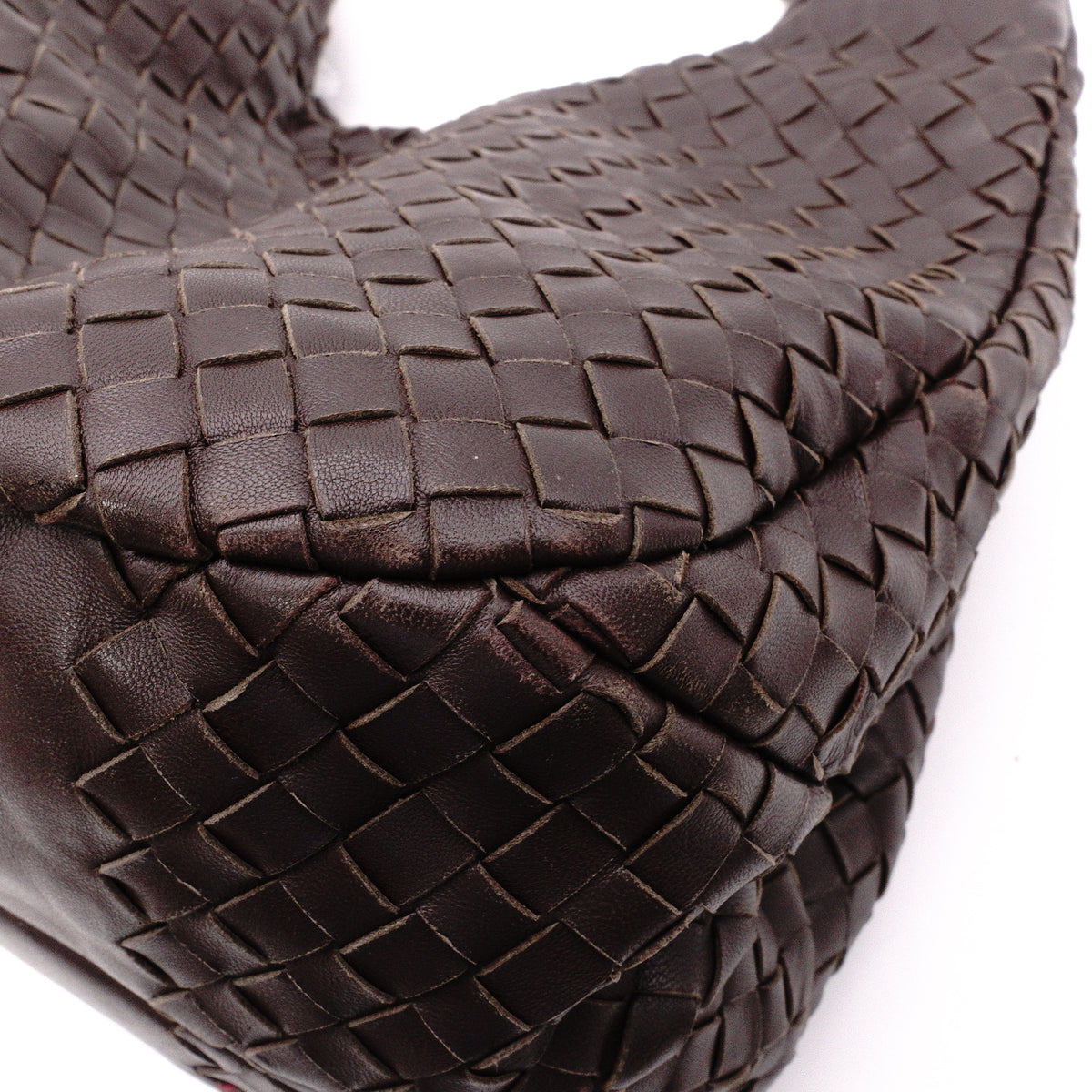 Bottega Veneta Intrecciato Campana Shoulder Bag, Leather, Brown, Women's, 125787