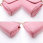 CHANEL Chocolate Bar Chain Shoulder Bag Lambskin Pink Leather Vintage Gold Hardware R801413