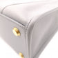 BALENCIAGA Hardware S Tote Bag, Canvas/Leather, Gray, 2-Way