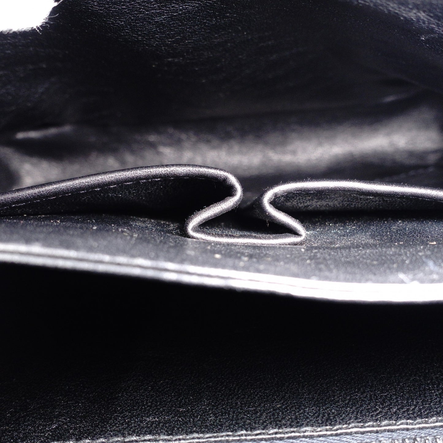 CELINE Vintage Shoulder Bag, Leather, Black with Gold Hardware